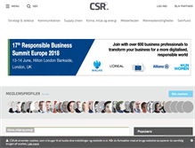 Tablet Screenshot of csr.dk